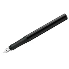 Ручка перьевая Faber-Castell "Grip 2010" синяя F=06 мм. трехгран. черн. корпус