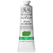 Краска масляная профессиональная Winsor&Newton "Artists Oil" 37 мл. беcкадмиевый бледно-зеленый