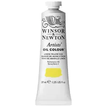 Краска масляная профессиональная Winsor&Newton "Artists Oil" 37 мл. желтый лимон