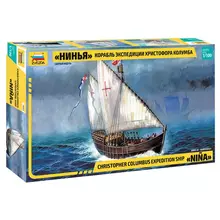 Модель для сборки ZVEZDA "Корабль экспедиции Христофора Колумба Нинья" масштаб 1:100
