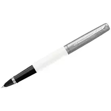 Ручка-роллер Parker "Jotter Originals White Chrome СT" черная 08 мм. подарочная упаковка
