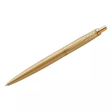 Ручка шариковая Parker "Jotter XL Monochrome Gold" синяя 10 мм. кнопочн. подарочная упаковка