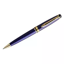 Ручка шариковая Waterman "Expert Blue Lacquer GT" черная 10 мм. подарочная упаковка