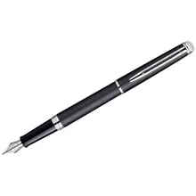 Ручка перьевая Waterman "Hemisphere Matt Black PТ" черный, 0,8 мм. подарочная упаковка