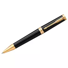 Ручка шариковая Parker "Ingenuity Black GT" 1 мм. черная подарочная упаковка