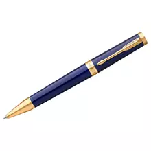 Ручка шариковая Parker "Ingenuity Blue GT" 10 мм. черная подарочная упаковка