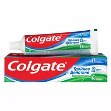 Зубная паста 50 мл. COLGATE "Натуральная мята", тройное действие, с фторидом