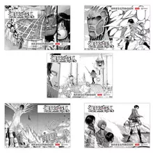 Альбом для рисования А4, 30 листов, скоба, обложка картон, HATBER, 205х290мм, "Атака Титанов" (микс в спайке)