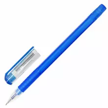 Ручка гелевая Brauberg "Option" синяя корпус тонированный синий узел 06 мм.