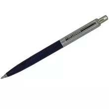 Ручка шариковая автоматическая Luxor "Star" синяя 10 мм. корпус черный/хром кнопочный механизм