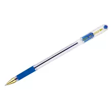 Ручка шариковая MunHwa "MC Gold" синяя 05 мм. грип