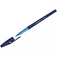 Ручка шариковая Stabilo "Liner 808" синяя 07 мм.