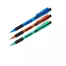 Ручка шариковая автоматическая Cello "Joy Neon tinted" синяя 07 мм. грип