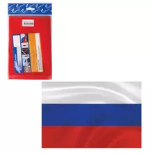 Флаг РФ (Россия) 70*105 см. пакет с европодвесом