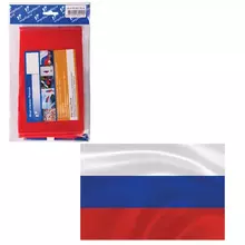 Флаг РФ (Россия) 90*135 см. пакет с европодвесом