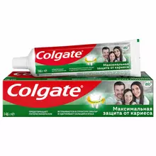 Зубная паста 100 мл. COLGATE "Двойная мята", защита от кариеса, с фторидом и кальцием