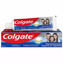Зубная паста 100 мл. COLGATE "Свежая мята", защита от кариеса, с фторидом и кальцием