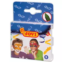 Грим для лица JOVI (Испания), 5 цветов, пигментированный воск, картонная упаковка