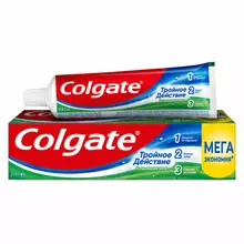 Зубная паста 150 мл. COLGATE "Натуральная мята", тройное действие, с фторидом