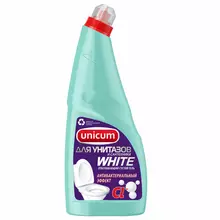 Средство для чистки унитазов и сантехники с гипохлоридом UNICUM, 750 мл. "White", дезодорирующий эффект