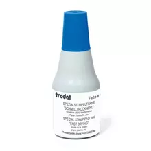 Краска Штемпельная TRODAT 7021 синяя 25 мл. на спиртовой основе