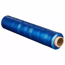 Стрейч-пленка для ручной упаковки, вторичное сырье, синяя 50 см. х 217 м. 20 мкм. 2 кг. – нетто