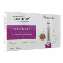 Чай TEATONE фруктовый со вкусом лесных ягод, 100 стиков по 2 г