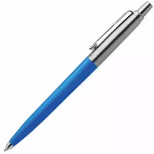 Ручка шариковая PARKER "Jotter Plastic CT" корпус синий детали из нержавеющей стали блистер синяя