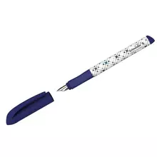 Ручка перьевая Schneider "Voice" 1 картридж грип синий корпус