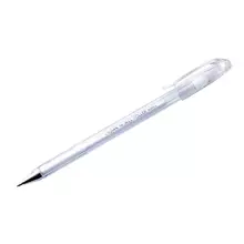 Ручка гелевая Crown "Hi-Jell Pastel" пастель белая 08 мм.