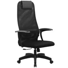Кресло офисное BRABIX PREMIUM "Ultimate EX-801" пластик плотная двойная сетка Х2 черное