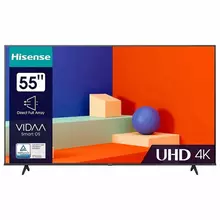 Телевизор HISENSE 55A6K, 55" (139 см.) 3840x2160, 4K, 16:9, SmartTV, Wi-Fi, черный