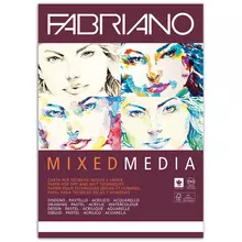 Альбом для рисования А4 (210х297 мм.) FABRIANO "Mixed Media" мелкое зерно 40 листов 250г./м2