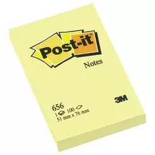 Блок самоклеящиеся (стикер) POST-IT original 51х76 мм. 100 л. желтый