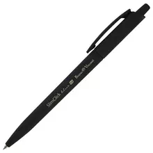 Ручка шариковая автоматическая BRUNO VISCONTI "SlimClick Black", синяя, черный корпус, 0,5 мм, 20-0073