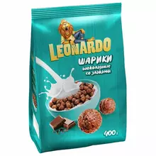 Готовый завтрак LEONARDO "Шоколадные шарики", 400 г, КВР156