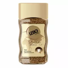 Кофе растворимый LEBO "Gold" 100 г, стеклянная банка, сублимированный