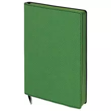 Блокнот А5 (148x213 мм.) Brauberg "Tweed" 112 л. гибкий под ткань линия темно-зеленый