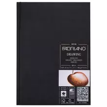 Блокнот для зарисовок FABRIANO "Drawingbook" мелкое зерно 60 л. 160г./м2 А5 148x210 мм.