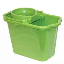 Ведро 95 л для уборки комплект с ОТЖИМОМ (сетчатый) пластик зеленое (моп 602584-585) IDEA М2421 М 2421