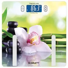 Весы напольные Scarlett SC-BS33ED10 электронные вес до 180 кг. квадрат стекло с рисунком