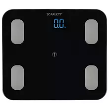 Весы напольные диагностические Scarlett SC-BS33ED46 электронные вес до 150 кг. Bluetooth черные