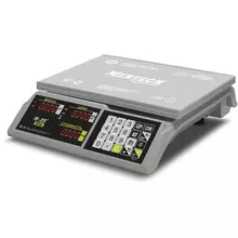 Весы торговые MERTECH M-ER 326-15.2 LED (0,05-15 кг.) дискретность 2 г. платформа 325x230 мм. без стойки
