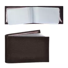 Визитница карманная Befler "Грейд" на 40 визитных карт натуральная кожа тиснение коричневая K.5.-9