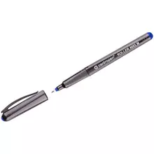 Ручка-роллер Centropen синяя трехгранная корпус черный узел 07 мм.