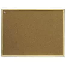 Доска пробковая для объявлений 100x200 см. коричневая рамка из МДФ, 2х3 OFFICE, (Польша) TC1020