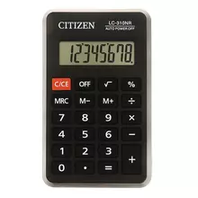 Калькулятор карманный CITIZEN LC310NR (114х69 мм.) 8 разрядов, питание от батарейки, LC-310NR