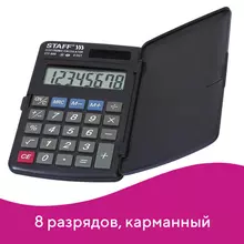 Калькулятор карманный Staff STF-899 (117х74 мм.) 8 разрядов, двойное питание