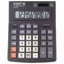 Калькулятор настольный Staff Plus STF-333 (200x154 мм.) 12 разрядов двойное питание