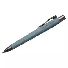 Ручка шариковая автоматическая Faber-Castell "Poly Ball Urban XB" синяя 14 мм. софт-тач